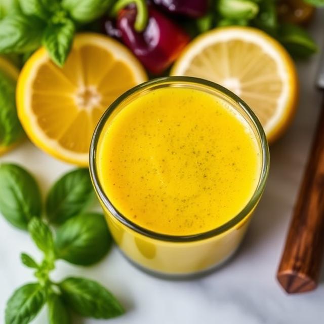 Turmeric-Mint Lemon Dressing