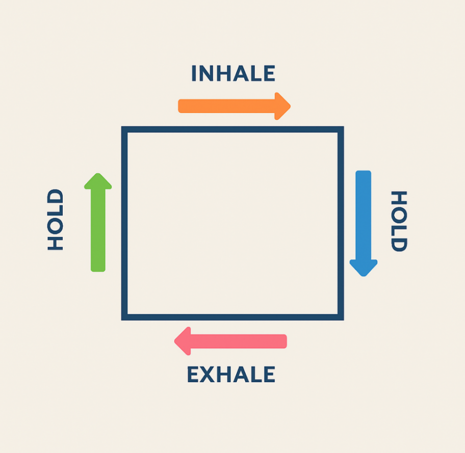 Deep breathing exercise for stress relief and relaxation