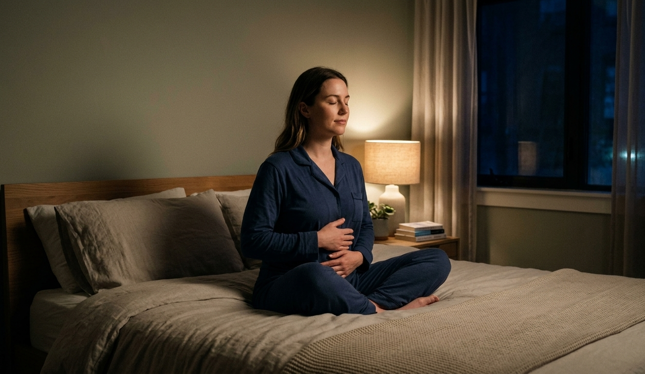 Evening breathwork supports relaxation and deep sleep